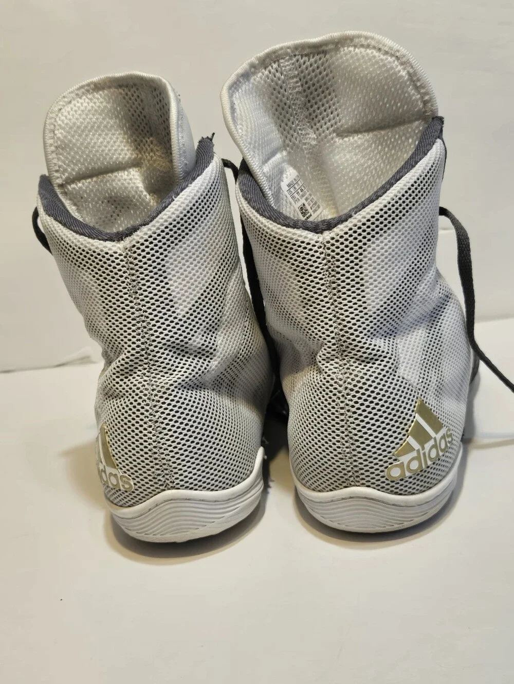 Adidas Pretereo III Wrestling Shoes Men's Size 11 Grey Gold BB3298